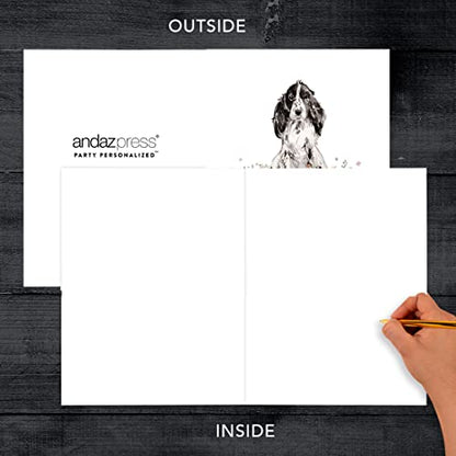 Andaz Press Jumbo Pet Sympathy Card with Envelope, Sorry For Your Loss Card, Cocker Spaniel, Loss Of Pets Dog Grief Bereavement Card with Big Blank Space to Send to Friends, Family, 8.5" x 11", 1-Pack - color: Cocker Spaniel