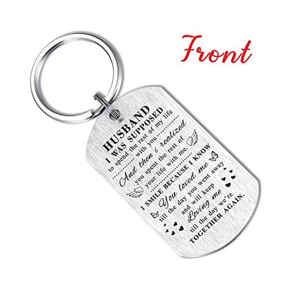 TANWIH Memorial Gifts for Loss of Husband Loss of Wife Sympathy Gifts Bereavement Keychain - color: Memory Husband
