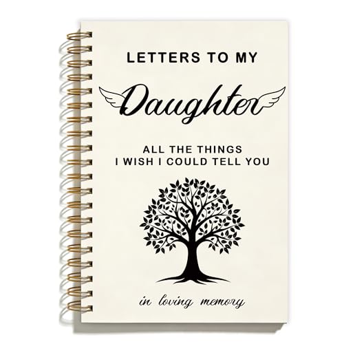 FTKBGHY Memorial Gifts for Loss of Daughter Grief Journal Notebook, Sympathy Notebooks Gifts for Loss of Loved One, Bereavement Gift, Letters to My Daughter Journal, 5.5x8.3 Inch - color: Colour-4