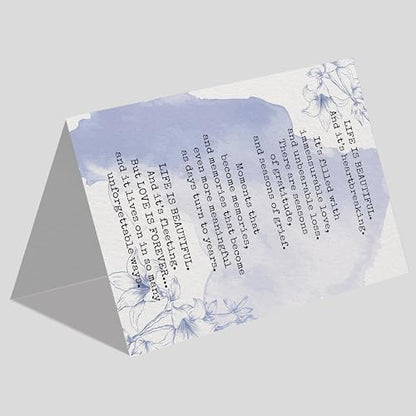 IDU Sympathy Card,Sympathy Cards Gifts for Loss of Loved One,Condolences Cards with Envelopes,Bereavement Card for Friend Family Coworker Neighbor - style: ZN394