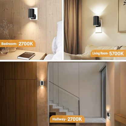 Night Lights Plug into Wall: ETL Certified Cool White 5700K Dusk to Dawn Sensor Dimmable LED Plug in Night Light for Hallway Bedroom Stairway Wall Socket - Modern Night Light(2 Pack) - color: 5700K