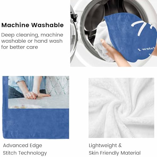 Custom Memorial Blanket with Photo - Sympathy Gift for Loss of Loved One - color: Style 18