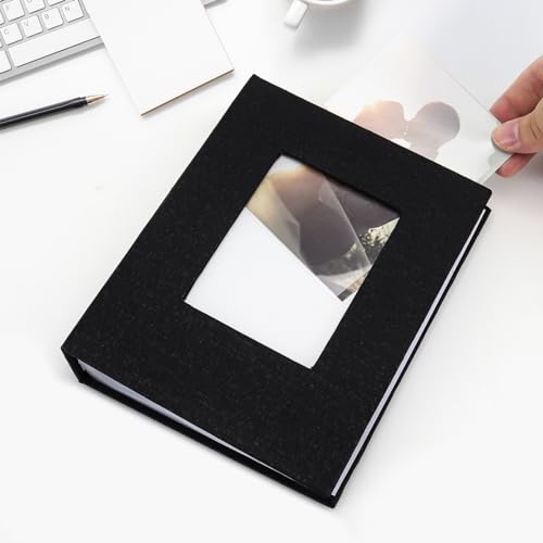 Vienrose 4x6 Small Photo Album, 2 Pack, 200 Photos, Black | Linen Cover, Mini Photo Album, Baby Memory Book, Wedding Family Travel - color: Black, size: 4x6 100 Pockets