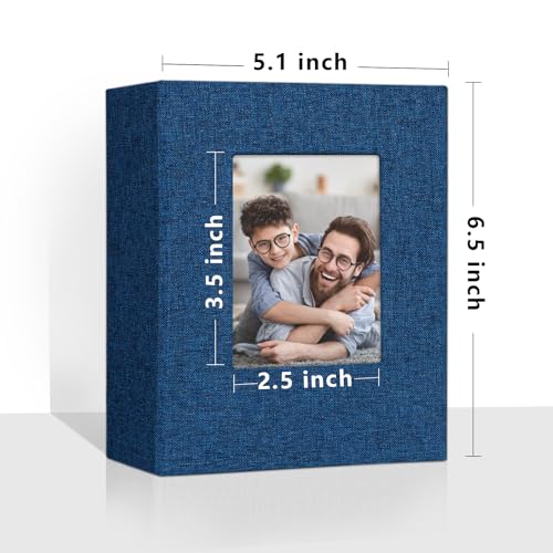 Vienrose 4x6 Small Photo Album, 2 Pack, 100 Photos, Blue - color: Blue, size: 4x6 50 Pockets