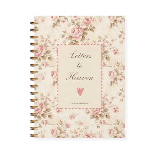 Letters to Heaven Notebook Journal 5.5x8.3, Grief Journal for Women, Memorial Sentimental Gifts, Sympathy Gifts for Loss of Loved One, In Loving Memory Spiral Hardcover Notebook