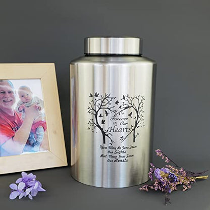 Large Cremation Urns for Human Ashes, for Adult Female & Male - size: 220 lbs