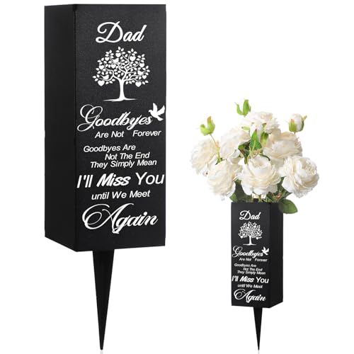 Geosar Cemetery Vases for Grave, Goodby are Not the End - style: Goodby Are Not the End