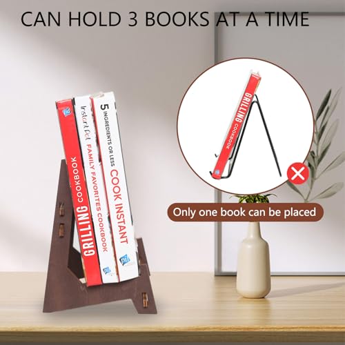 10 Inch Wooden Plate Display Stand, 1 Pack | Plate Holder, Display Stand for Book, Frame Picture, Plaque, Photo, Platter, Bowl, Decorative Tabletop Art Stand