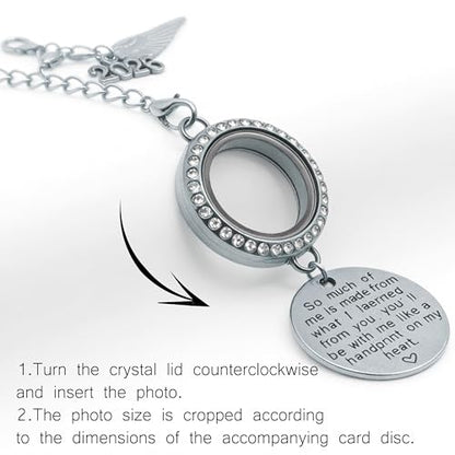 2026 Graduation Tassel Photo Charm Graduation Memorial Tassel Charm Photo Fram with in Loving Memory Card 2026 Graduation Gifts Personalized Memorial Tassel with Angel Wings (Silver) - color: Silver