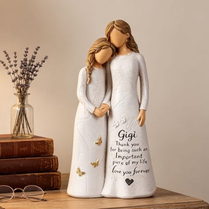 NAN ZAI NAN FANG Gifts for Gigi, Grandma Birthday Gifts from Granddaughter | 5.5" Resin Hand-Painted Angel Figurine for Nana Grandma,Sentimental Gigi Gift for Mother's Day,Christmas,Grandparents Day - style: GiGi