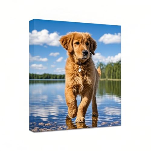 Personalized Photo to Canvas Print - Canvas Prints With Your Photos on Custom Wall Art for Bedroom, Living Room, Wedding Baby Pet Family Picture Framed Wall Art (12 W x 18" H) - size: 18"L x 12"W