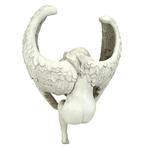EatingBiting 5.9" Outdoor Redemption Angel Statues Fairy Statue Yard Garden Decoration Indoor Resin Craft Art Decor Home Sculpture Souvenir Party Accessorie Religious Garden Polyresin Antique Stone