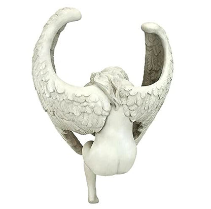 EatingBiting 5.9" Outdoor Redemption Angel Statues Fairy Statue Yard Garden Decoration Indoor Resin Craft Art Decor Home Sculpture Souvenir Party Accessorie Religious Garden Polyresin Antique Stone