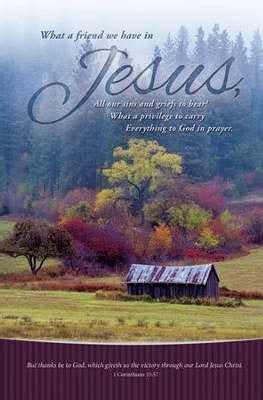 Bulletin - Funeral - What A Friend We Have In Jesus (Pack of 100)