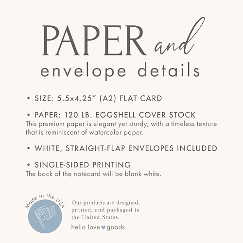 White Floral Cherry Blossom Sympathy Thank You Cards, Blue-Gray & White