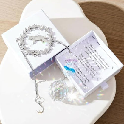 Hegelda Cat Memorial Gifts for Loss of Cat Crystal Suncatcher Ornaments | Pet Sympathy Gifts Stained Glass Decor, Remembrance Keepsake, In Loving Memory Passing Gift - style: Cat