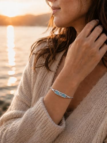 YYB Urn Bracelet for Ashes Hummingbird/Dragonfly/Butterfly/Sunflower Turquoise Locket Bracelet Cremation Memorial Jewelry Mothers Day Gifts for Women - color: Butterfly