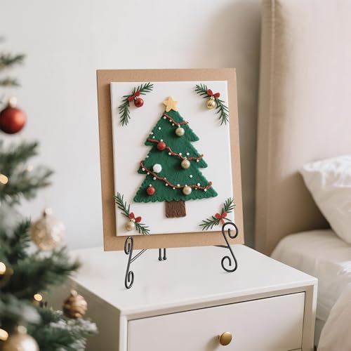 Plate Stand, 8 Inch Plate Holder Display Stand 1 Pack, Black Metal Picture Stand Picture Frame Easel for Home Office Exhibition Reception - size: 8 Inch - 1Pack