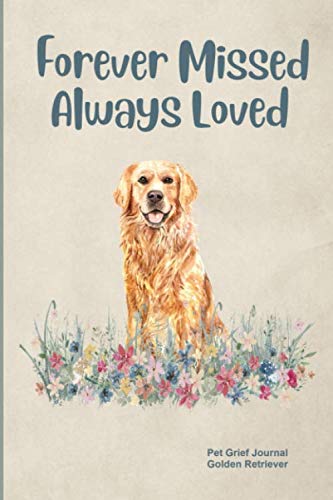 Pet Grief Journal Golden Retriever: Guided Prompt Keepsake Workbook