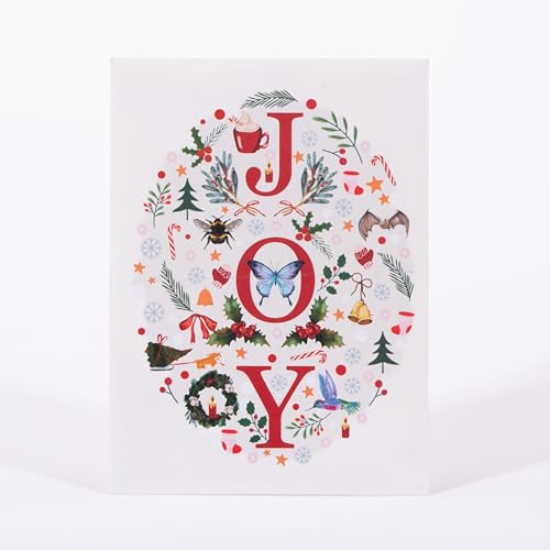 Holiday Joy- Wildflower Seeds Seed Packets - 25 Seed Packs - Perfect Eco-Friendly Gift oo Holiday Card for Gardeners & Friends - Non GMO Seeds - style: Joy