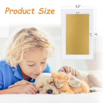 DeerZone Inkless Paw Print Kit,Dog Paw Print Kit,Dog Nose Print Kit - color: Gold/Silver, size: Small-Medium 4 Pack