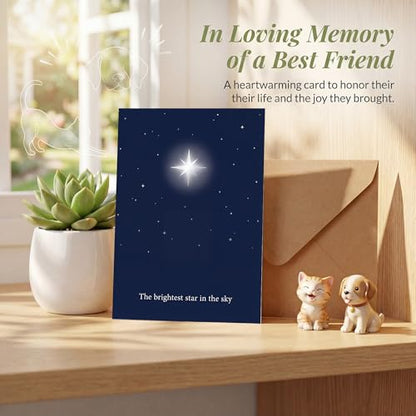 Pet Sympathy Card, The Brightest Star - color: Sympathy Card 019
