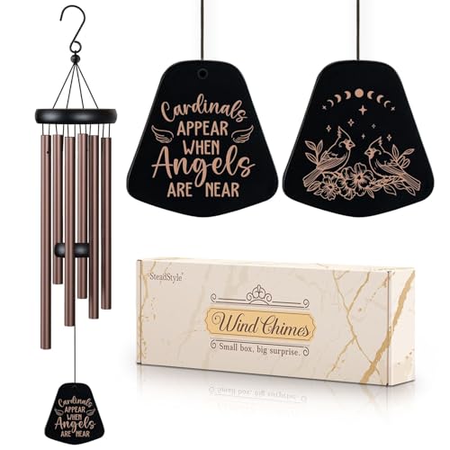 SteadStyle Sympathy Gifts for Loss of Loved One, Memorial Wind Chimes 26 in