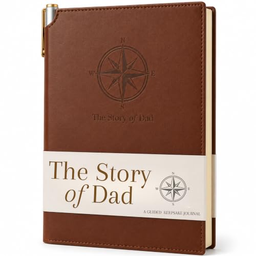 SETTINI® The Story of Dad Guided Keepsake Journal to Share His Life Story - color: The Story of Dad