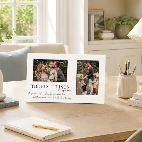 Family Double Picture Frame 4x6, Friends Two Photo Frame - color: color-3