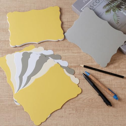 50 Pack Shiny Gold Blank Cardstock Greeting Cards, 4x6IN - color: Gold, size: 4x6IN
