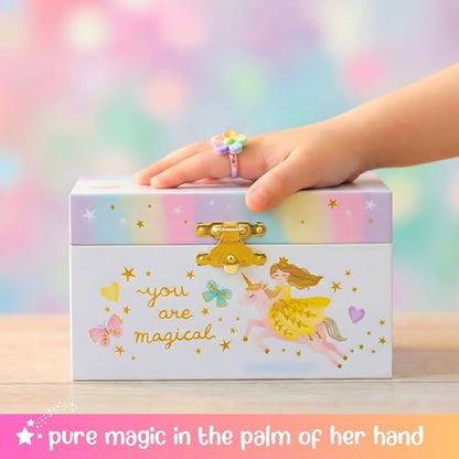 Giggle & Honey® Musical Princess Jewelry Box for Girls | Music Boxes for Little Girls, Toddler Jewelry Box for 4 Year Old Kids, Toys for Toddlers, Birthday Gifts for Kids 5-9 Years - style: Perfect Princess