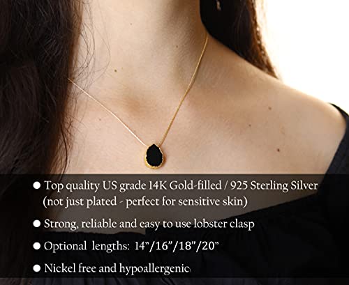 Be Wished Loss of a Mother Sympathy Gifts, Handmade Necklace with Meaningful Message, Ready to Give Jewelry - style: Black Onyx Necklace