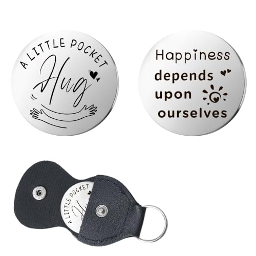 YALLNASL Grandma Aunt Mom Mothers Day Gift for Women Wife Grandpa Uncle Dad Fathers Day Presents for Men Husband Pocket Token - color: Our Happiness