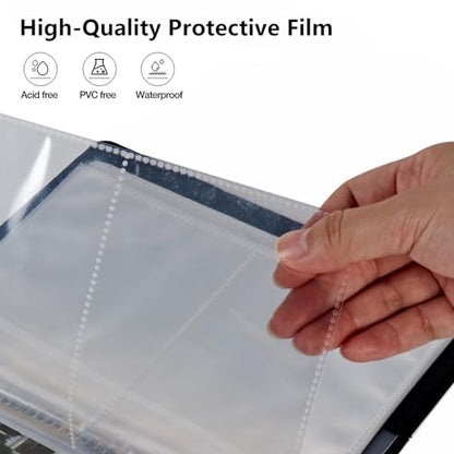 Small Photo Album 3.5x5 inch 80 Pictures PU Leather Photo Albums with Transparent Inner Pockets & Elastic Band for Wedding Boys Girl Travel Family Pictures - Basketball - color: Basketball, size: 3.5x5 Photo Album