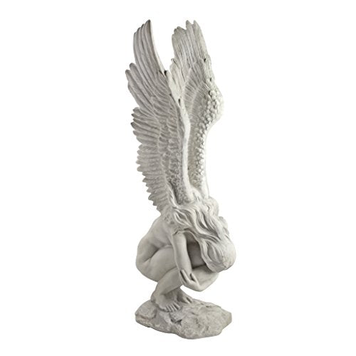 Design Toscano KY30700 Extended Grace Angel Garden Statue, 24 Inch, Antique Stone - style: GRAND REMEMBRANCE &REDEMPTION