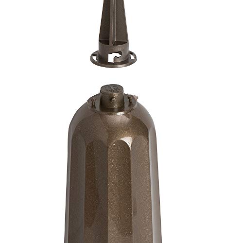 Metallic Bronze Plastic Cemetery Vase, 6-Pack - color: Metallic Bronze
