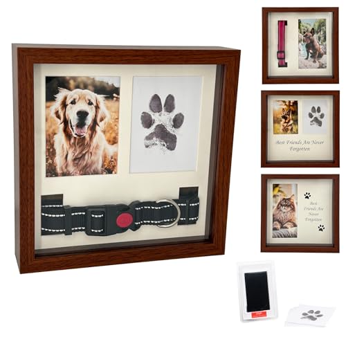 OtterPets Paw Print Kit for Dogs 9x9, 4 customizable displays (Brown) - color: Brown