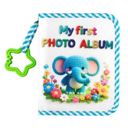 Baby Photo Album, Holds 17 4x6 Photos, Elephant | My First Family Soft Book, For Newborn/Toddlers/Kids/Baby Shower Memory Birthday Gifts - style: daxiang