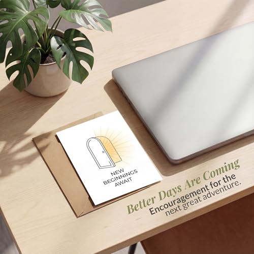Minimalist Sympathy Card, Open Door New Beginnings - color: Sympathy Card 009