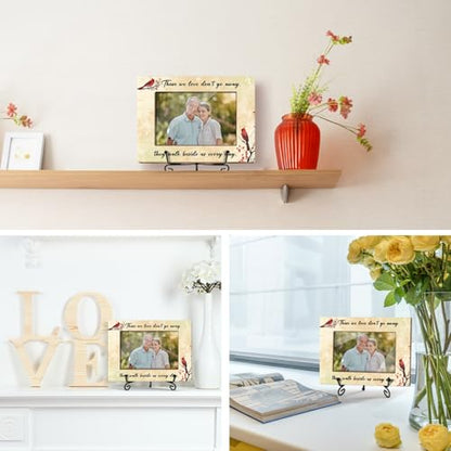 Cardinal Memorial Picture Frame, Sympathy Frames for Loss of Loved One, Bereavement Gifts Cardinal Memorial Gifts Table Decor Wooden Cardinal Photo Frame 4x6 Photo /06 - style: 02