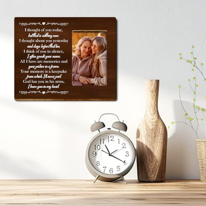 I Have You in My Heart Wood Picture Frame,Memorial Gifts for Loss of Loved One,Memory Gift for Loss of Mother Father Son,Sympathy Gifts Photo Frame - style: Mom-5