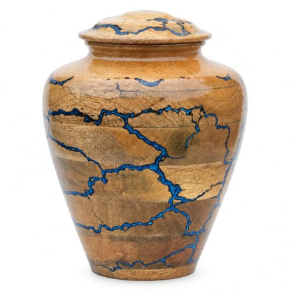 Handcrafted Decoarative Wooden Urns for Human Ashes Adult Male Female, Wooden Urn Box for Pets, Memorial Urn, Funeral Cremation Urn Jar Wooden - (Large 200 cu/in) - size: Large