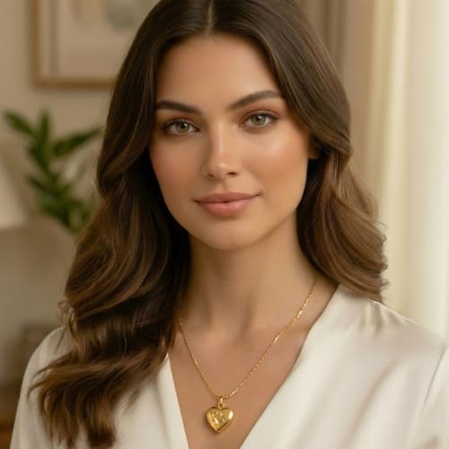 Paw Print Heart Urn Necklace for Pet Ashes Cremation Jewelry Memorial Keepsake Pendant for Dog/Cat Stainless Steel Ash Holder Necklace - color: Gold