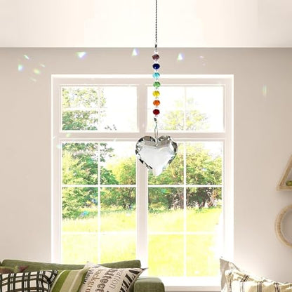 Hegelda Best Friend Bestie Birthday Gifts Crystal Heart Suncatcher Ornament | Christmas Valentines Mothers Day Gifts for Best Friend BFF Woman Ideas Present - color: Bestie