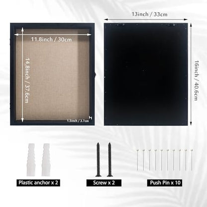Graduation Shadow Box Frame 13x16,Black - color: Black, size: 13*16