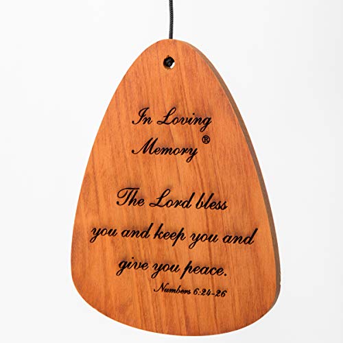 In Loving Memory 30-inch Windchime, Silver w/The Lord Bless You and Keep You… - color: Silver