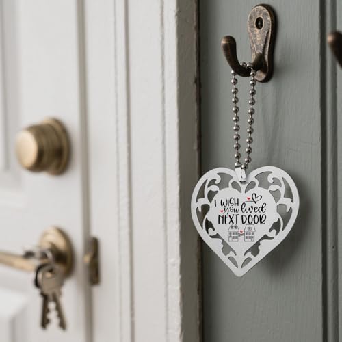 I Wish You Lived Next Door Heart Ornament, Neighbor Gifts for Women, Cute Thoughtful Keepsake for Women Hanging Ornaments S2X8 - style: I Wish You