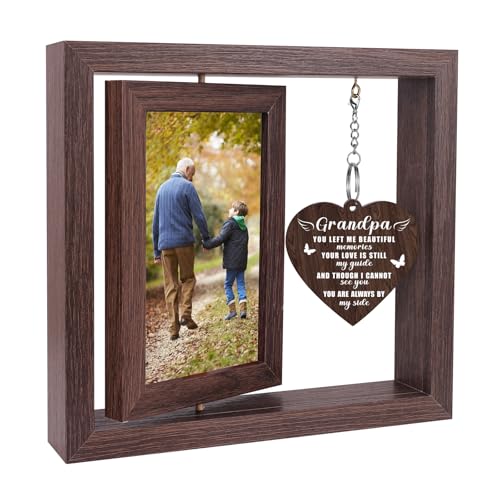 Memorial Gifts for Loss of Grandpa, Sympathy Gift for Loss of Grandpa Memorial Picture Frame, In Memory of Grandpa Grief Remembrance Bereavement Gifts for Loss of Grandpa, Display Two 4x6 Photos - color: Memorial Grandpa