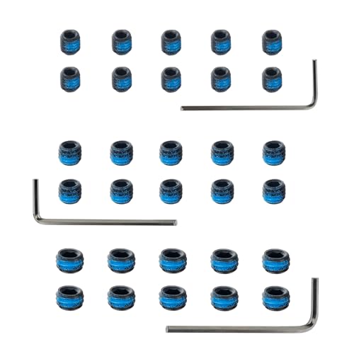 ohhunt 30 pcs Plug Screw Set Includes Both #6-48/#8-40 and #10-32 Screws for Plugging Extra Holes
