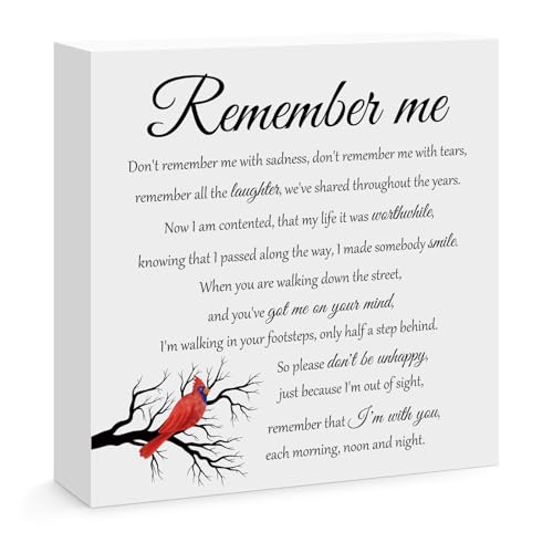 Sympathy Bereavement Gift Wooden Block Sign Memorial Keepsake In Loving Memory of Loved Desk Decor Sign Table Decor Funeral Grief Gift Condolence Remembrance Gift